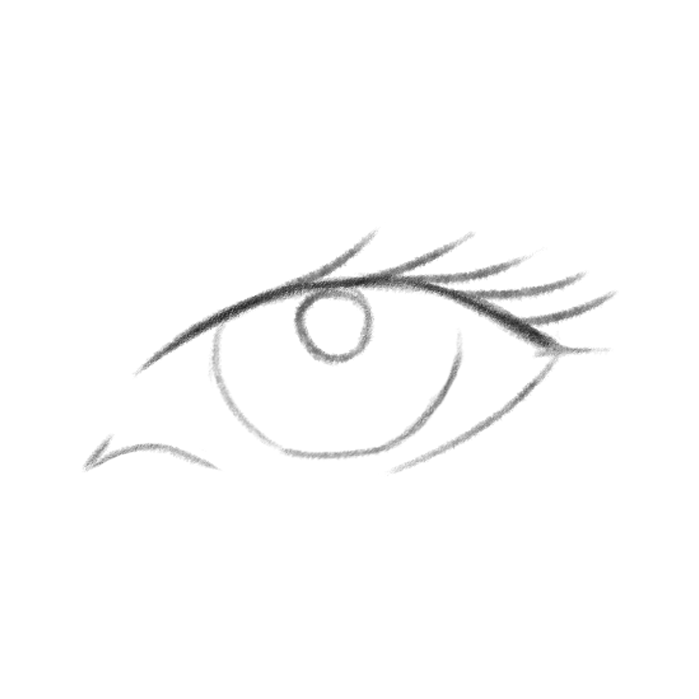 Lu Mackup desenho olho