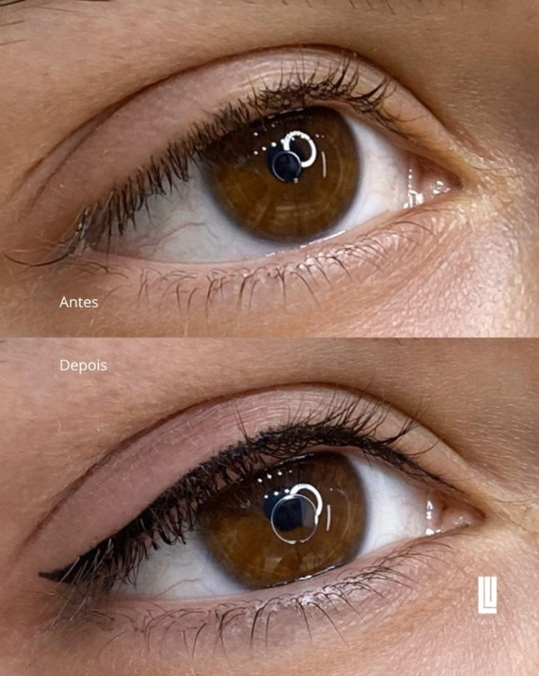Micropigmentação de olhos delineado definitivo - Lu Make Up